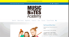 Desktop Screenshot of musicnotesacademy.com