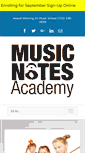 Mobile Screenshot of musicnotesacademy.com