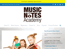 Tablet Screenshot of musicnotesacademy.com